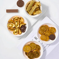 Tết - 1Kg Kẹo Socola Đồng Tiên Vàng Cao Cấp Trang Trí Bánh, Ngày Thần Tài Đồ Trang Trí Bánh Kem [FREESHIP❤️]