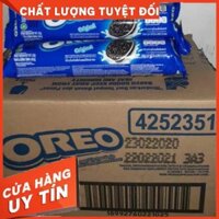 [Tết 2021] Thùng 24 cây bánh quy Oreo 137g đủ vị vani, socola, dâu, kem lạnh.