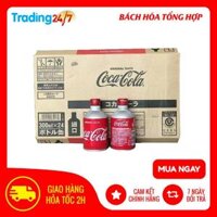 [TẾT 2022 - GIẢI KHÁT MÙA LỄ HỘI] Thùng 24 lon coca cola chai nhôm nắp vặn Nhật Bản (Chai 300ml)