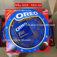 [TẾT 2024] Bánh Oreo hộp thiếc mẫu Tết