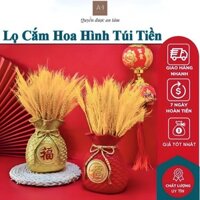 [TẾT 2024] Bình hoa túi tiền hũ vàng tài lộc, túi vàng thần tài, túi vàng tài lộc,túi tiền tài lộc