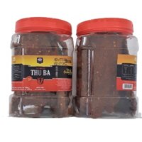 Tết 2024 Combo 2 hộp khô bò truyền thống đặc sản Quảng Ngãi Thu Ba hộp plastic ăn vặt làm nộm đu đủ
