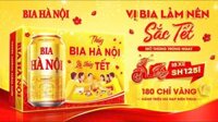[Tết 2025] Bia HÀ NỘI lon 330ml bao bì trúng thưởng- Thùng 24 lon x 330ml