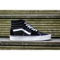 Tết  ẢNH THẬT-HÀNG THẬT  Giày Sneaker trượt ván Old Skool SK8 đen cao cổ nỉ nam nữ - n1 . ` ) ྲ