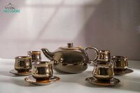 [TẾT] Bộ Bình Trà Ánh Kim - Gốm Thủ Biên - Sản Phẩm Độc Bản - Quà Tằng Người Thân/Bạn Bè.