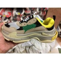 Tết ĐẠI TIỆC 12-12 [FreeShip] tet [ĐẠ𝐈 𝐓𝐈Ê𝐂 𝐒𝐀𝐋𝐄] Giầy Balenciaga Trip S mầu xanh vàng NEW . NEW ⛳ new ☑  🌺 * . ｡