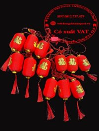 TẾT Dây Đèn Lồng Đèn Dài 12trái (Dây)