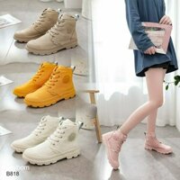 TẾT Free [ HOT ] Giày Boot Nữ Cổ Lửng Đế Cao 2 cm Vải Mền (4 vàng) B818 : : . ( . "