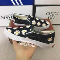 TẾT G [SALE SỐC-SẴN HÀNG] Giày vanz slip on lười Hoa size 36->39 :)) ' L