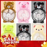 Tết [Giảm Giá] Quạt mini 3 cánh để bàn hình thú - 7054 [Hàng Tốt Rẻ] DS8 * . ' ' . .
