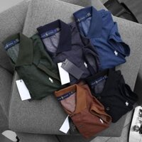 Tết HÈ Áo Polo Ralph Lauren Basic Logo Thêu Brown 💯 ་ ; c1 " < ' ₙ '