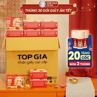 (TẾT) Khăn giấy TopGia phiên bản Tết đặc biệt, giấy ăn rút mềm mịn, tiện lợi Giấy Ăn Khăn Giấy