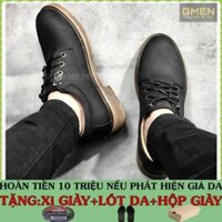 Tết Mới Xả -Giày da nam buộc dây cao cấp phong cách trẻ trung lịch lãm GM555 D23 . $