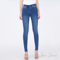 TẾT🌺 Quần Bò Nữ Cạp Chun Aaa Jeans Dáng Skinny Xanh Dương Đẹp ༷