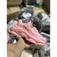 Tết sale3 SALE Còn hàng-  (ẢNH THẬT+VIDEO) GIÀY BALENCIAGA TRIPLE S HỒNG -A122 , ; ' -jy998  -HJ8cs