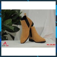 Tết Tết Xả Mới - Giày Chelsea Boot da lộn tăng 4cm chiều cao -Giày cổ cao AL6 * . '