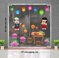 Tết trung thu - Lòng đèn sắc màu và bàn tiệc