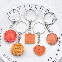 Tết Trung Thu Sáng Tạo Nhựa Móc Khóa Trung Thu Lễ Hội Quà Tặng Bánh Trung Thu Móc Khóa Mặt Dây Chuyền Túi Treo Trang Trí Sinh Viên Khác