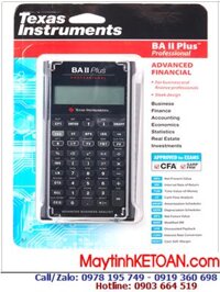 Texas BAII PLUS PRO, Máy tính tài chánh thi CFA Texas BA II Plus Pro| CÒN HÀNG