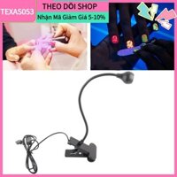Texas053 Đèn kẹp UV Curing Đèn Nail Đèn di động 360 độ Điều chỉnh kim loại USB được cung cấp năng lượng cho Salon