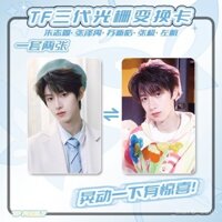 TF Thẻ Biến Hình Lưới Ngoại Vi Gia Đình Ba Thế Hệ Zhu Zhixin Zhang Ji Zuo Hang Su Xinhao Zhang Zeyu3D Thẻ PVC Thẻ