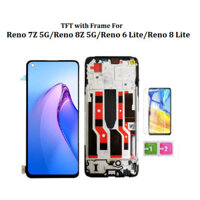 Tft có khung cho OPPO Reno 7Z 8Z 6 Lite 8 Lite 5G CPH2323 CPH2365 Màn hình LCD có màn hình cảm ứng