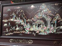 TG53 Tranh Khảm Đồng Quê Mẫu TVQ03 KT 2m17 x 97 ( Anh Chính, Huế )