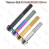 Tgou Ốc Vít Đầu Lục Giác din912 m10x80 / 85 / 90 / 100mm 1.25 Bằng Titan Chuyên Dụng Cho Xe Mô Tô