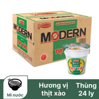 TH 24 LY MÌ MODERN THỊT XÀO 65GR- 32135