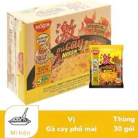 TH 30 GÓI MÌ NISSIN TRỘN VỊ GÀ CAY PHÔ MAI 72GR -C
