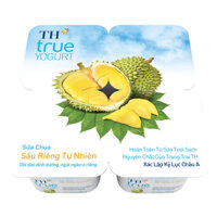 TH TRUE MILK sữa chua ăn vị sầu riêng 100g vỉ 4/12 – Siêu Thị Bách Hóa Tổng Hợp