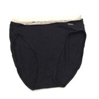 TH9951 Quần lót cotton nữ đen viền ren kem Victoria's Secret 11171104 - Hàng Mỹ