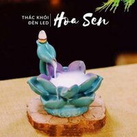 THÁC KHÓI HOA SEN CÓ ĐÈN LED