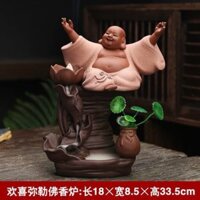 Thác Khói PHẬT DI LẶC Xông Trầm Hương Phong Thủy May Mắn