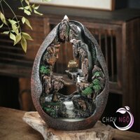 Thác Khói Trầm Hương Đốt Trầm Tiểu Cảnh Non Bộ