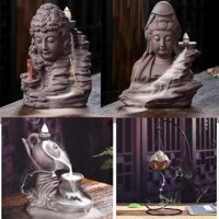 THÁC KHÓI TRẦM HƯƠNG - Khói tỏa ngược tiểu cảnh Phật thư giãn, giảm stress, an nhiên