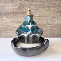 Thác Khói Trầm Hương Khói Ngược Mini Tráng Men - Thưởng hương, Xông nhà - Decor trang trí - Thác ống