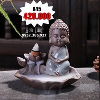 Thác Khói Trầm Hương Phật Toạ Đài Sen