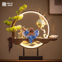 Thác Khói Trầm Hương Tượng Phật Di Lặc