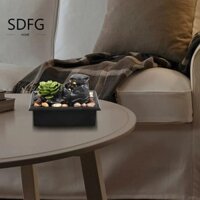 Thác nước để bàn SDFG, Đài phun nước để bàn thực tế tinh tế, Đài phun nước Mini bằng nhựa thư giãn sáng tạo Văn phòng