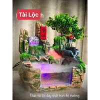 Thác nước phong thủy tiều cảnh Hòn Non bộ, bể cá mini (KO KÈM KHÓI. KHÓI ĐẶT THÊM)