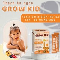 Thạch ăn ngon GROW KID - Hộp 20 Gói giúp trẻ tăng chiều cao, cung cấp CANXI cho cơ thể