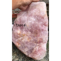 Thach Anh hồng dạng thô, màu hồng nguyên thuỷ rất đẹp - Khắc, vẽ, tạc tương theo yêu cầu Quý Khách (TAH4)