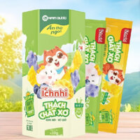 Thạch chất xơ Ích Nhi, bổ sung chất xơ hòa tan giúp nhuận tràng, hỗ trợ tiêu hóa cho bé, cân bằng hệ vi sinh, 21 túix30g