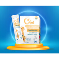 Thạch Cjel Calci Hương vị sữa tươi- bổ sung calci, vitamin d3, vitamin k2- mk7 . Hộp 20 gói