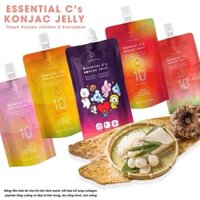 Thạch dinh dưỡng giảm cân, đẹp da, giữ gìn vóc dáng Everydaze Essential C's Konjac Jelly - Hộp 10 gói