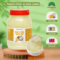 Thạch Dừa Wonderful Vị Dứa Hộp 3.8kg - Dai giòn vị Dứa