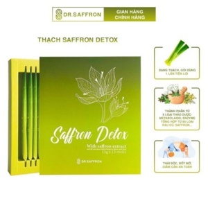 Thạch giảm cân Saffron detox hộp 15 gói