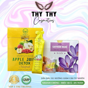 Thạch giảm cân Saffron detox hộp 15 gói