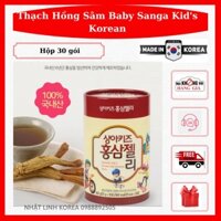 Thạch Hồng Sâm Baby Sanga Kid's Korean Red Ginseng Jelly - Hàn Quốc 600gr - 30 gói